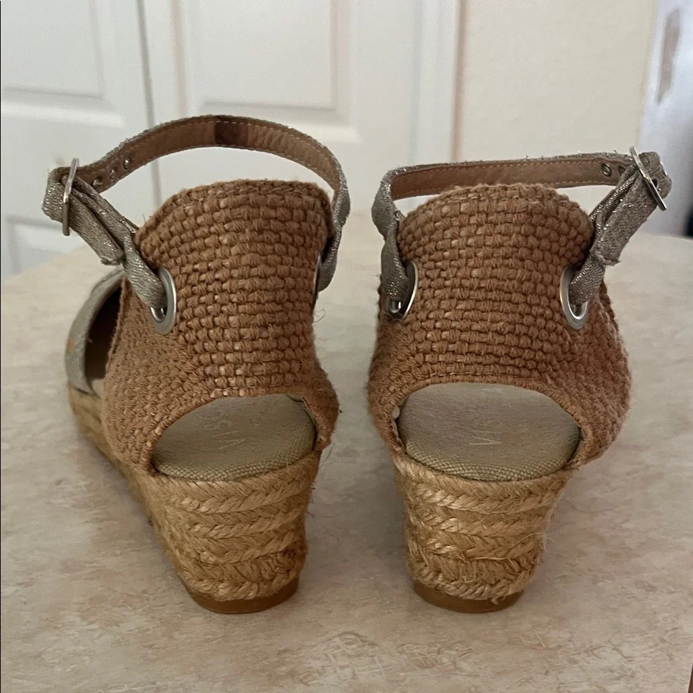 Viscata nude silver Casual Elegance Women's Espadrille Sandals size 40 - Picture 5 of 9